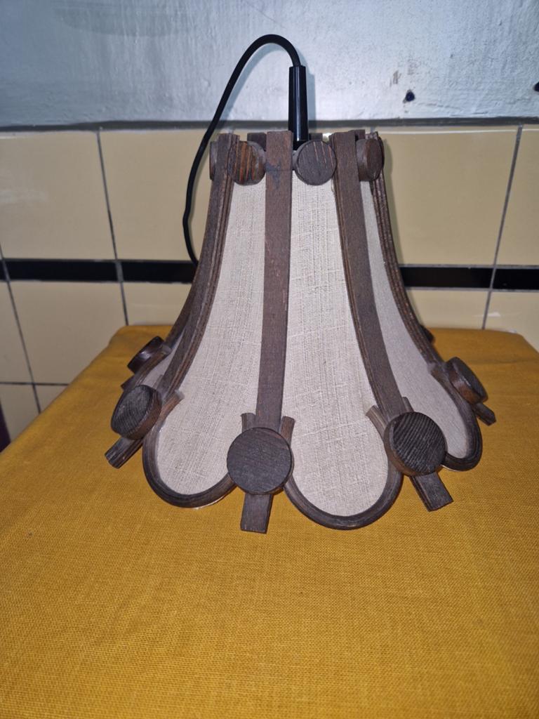 Vintage Manou Rotan hanglamp uit de jaren 70 - 80., Huis en Inrichting, Ibiza, Rotan manou, Ophalen of Verzenden, Zo goed als nieuw