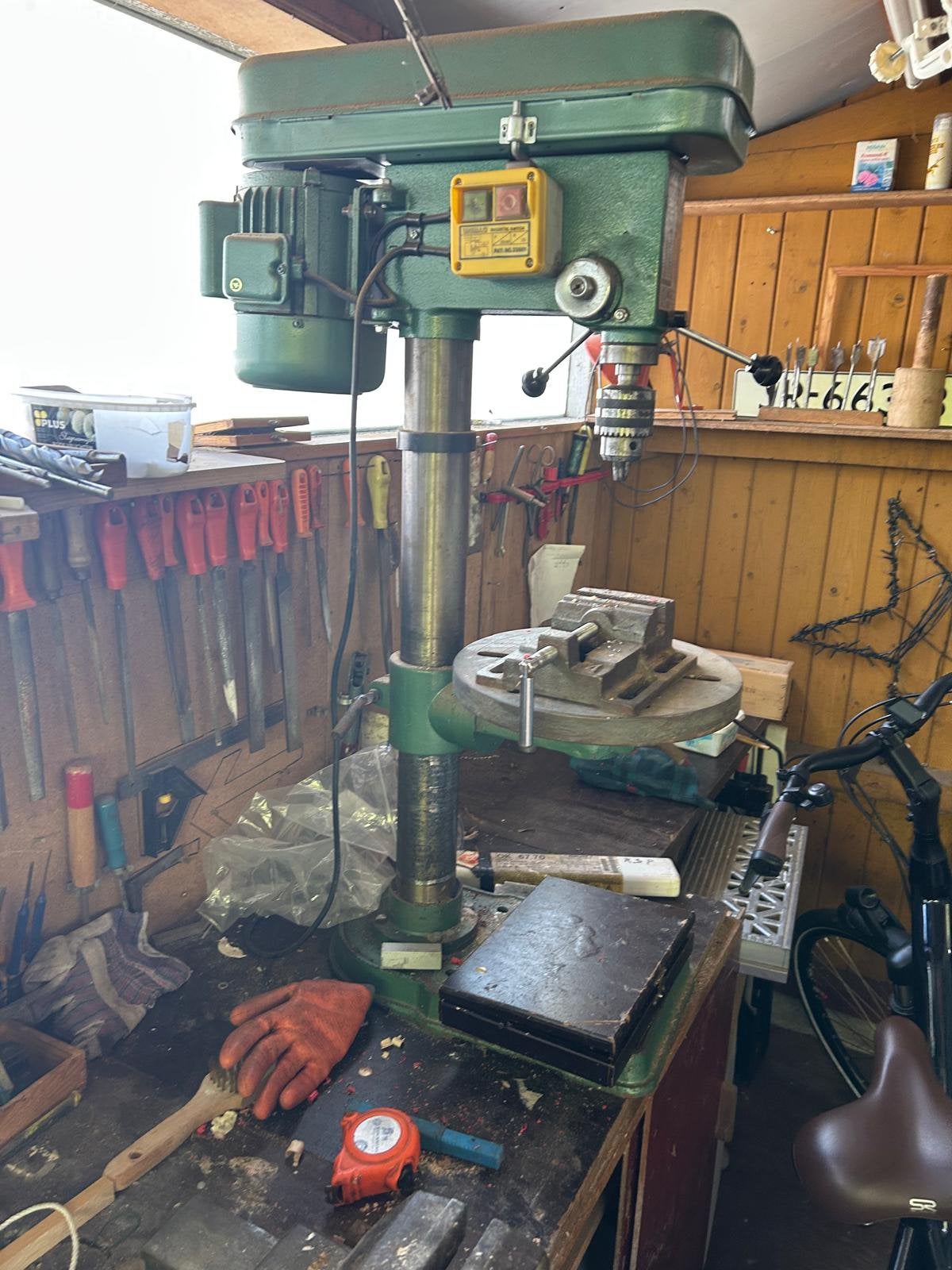 Kolomboor, Doe-het-zelf en Verbouw, Gereedschap | Boormachines, Ophalen, Gebruikt, Kolomboormachine, Variabele snelheid