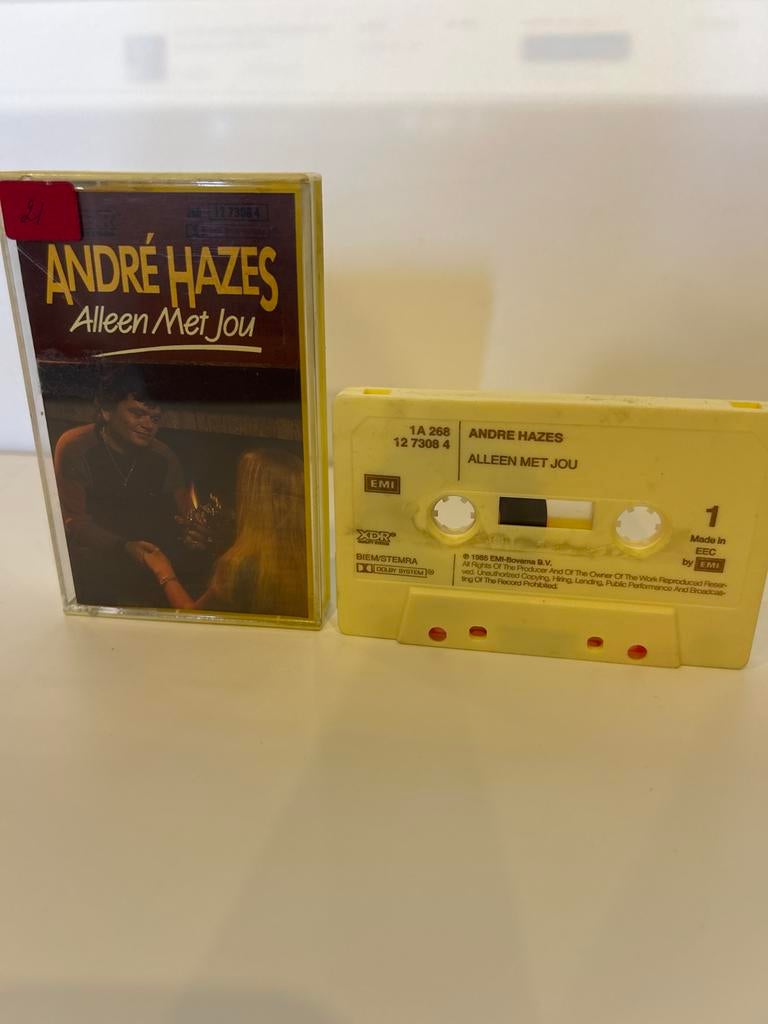 André Hazes - Alleen Met Jou Cassetteband, Cd's en Dvd's, Cassettebandjes, Gebruikt, 1 bandje, Ophalen of Verzenden, Origineel
