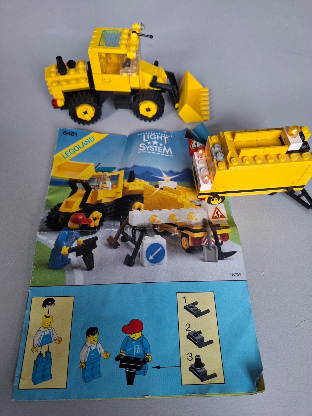 LEGO Legoland 6481: Road Roller met werkend Light & Sound, Gebruikt, Lego, Ophalen of Verzenden, LEGOLAND
