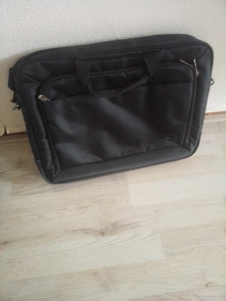 Zwarte Dell laptoptas - Ideaal voor werk of studie, 15 inch, Zo goed als nieuw, Zwart, Ophalen