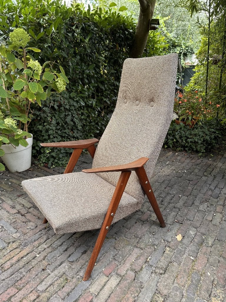 vintage fauteuil - jaren 60, Huis en Inrichting, Fauteuils, Ophalen, Minder dan 75 cm, Stof, 50 tot 75 cm