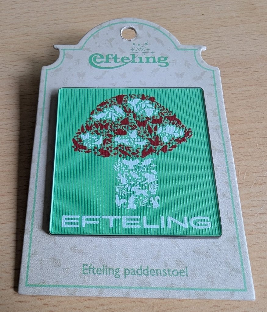 Efteling Pin Paddestoel, Verzamelen, Efteling, Ophalen of Verzenden, Zo goed als nieuw, Button of Speldje