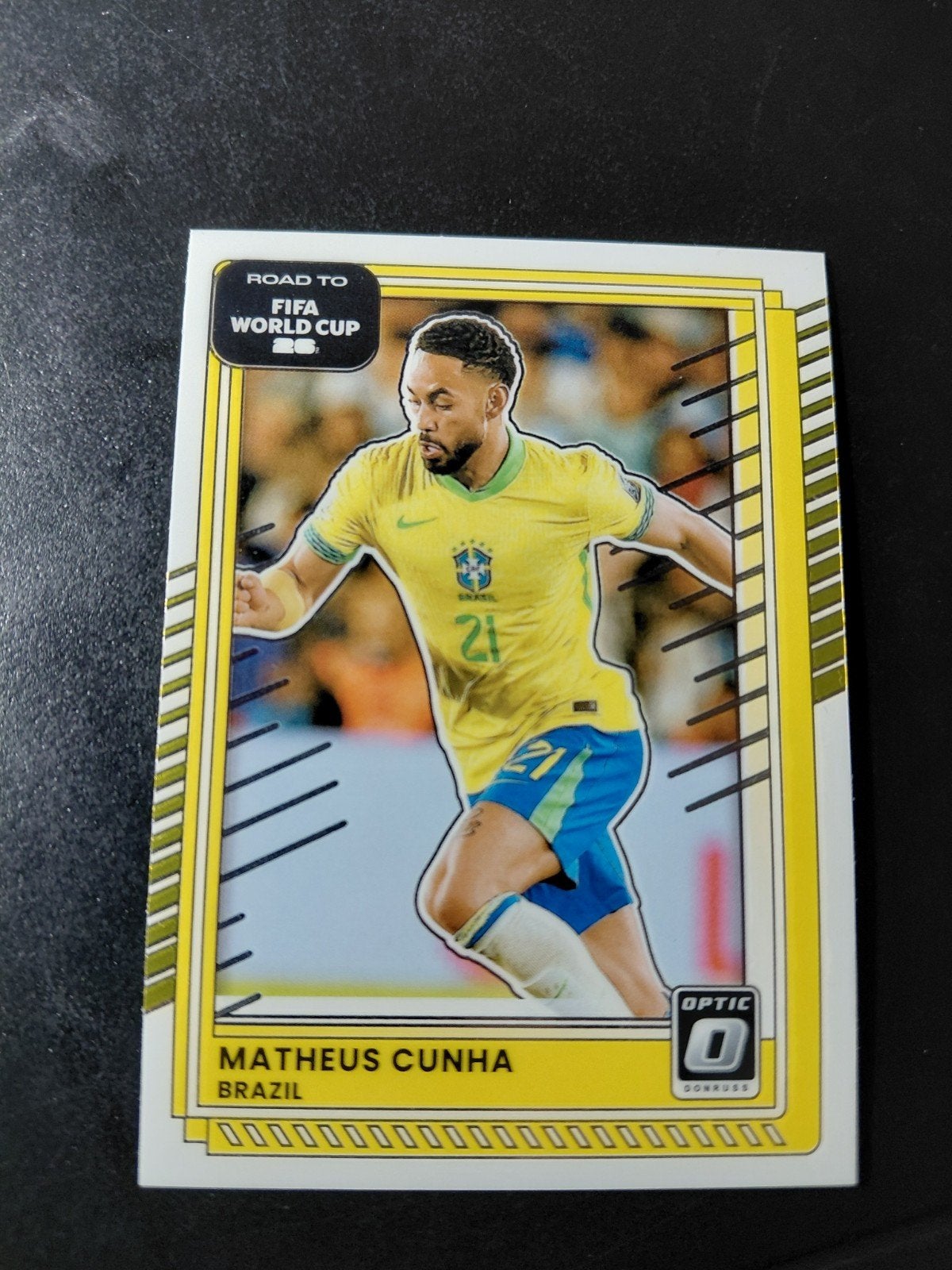 matheus cunha (brazilie) optic panini donruss wk 2026, Ophalen of Verzenden, Nieuw, Buitenlandse clubs, Poster, Plaatje of Sticker