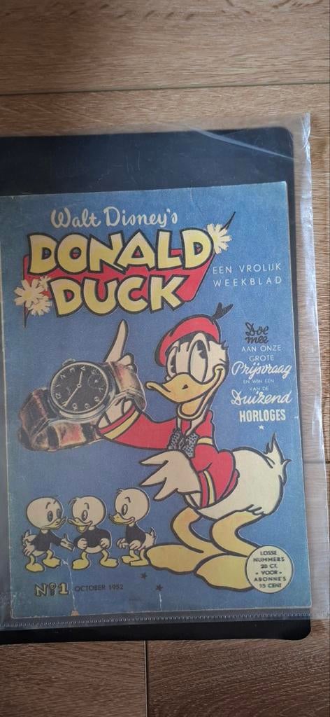 No 1 donald duck 1952 (herdruk 2000), Meerdere stripboeken, Ophalen of Verzenden, Zo goed als nieuw