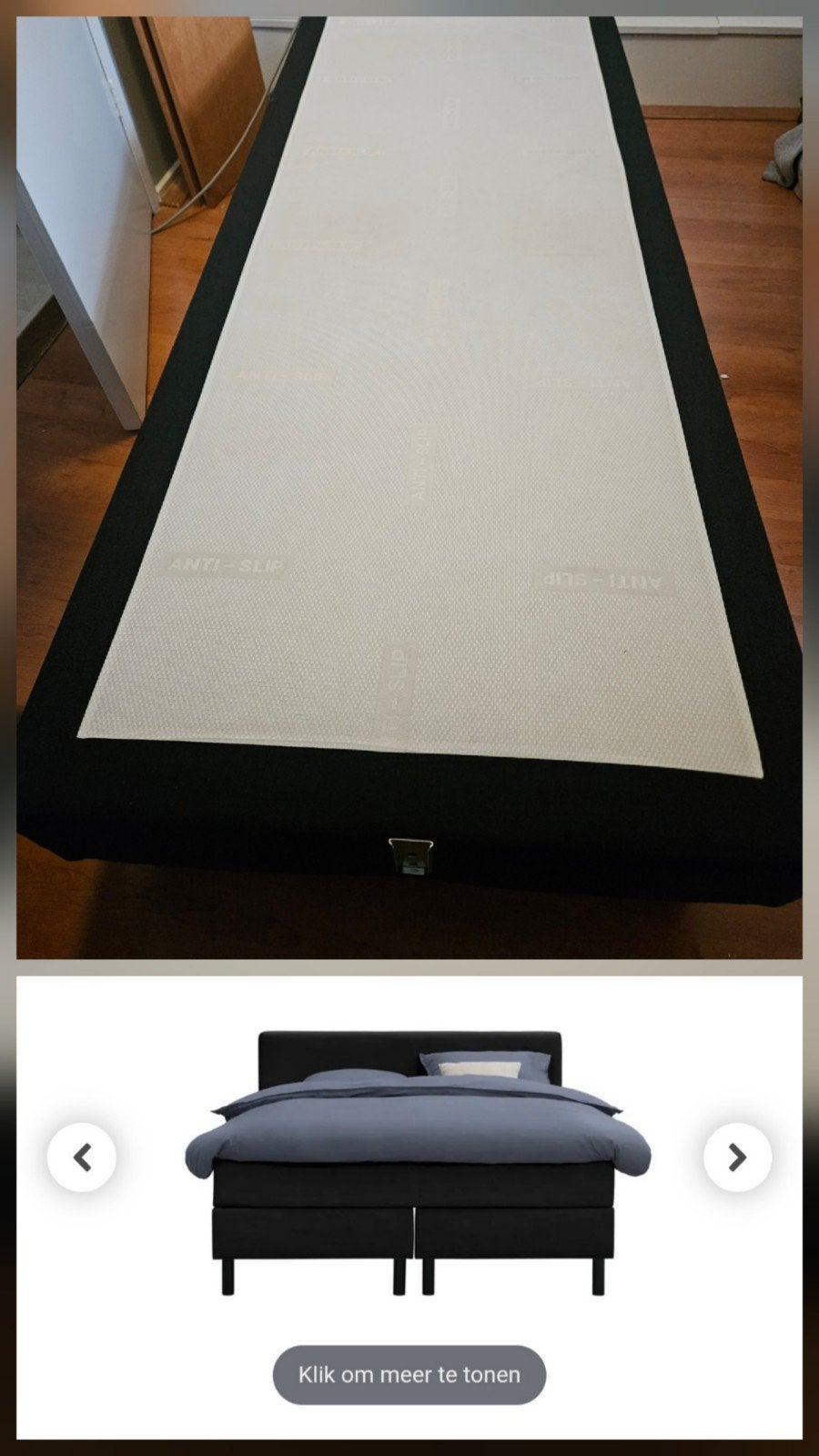 Boxspring onderstel 1 deel 80x200 leen bakker Varberg, Huis en Inrichting, Slaapkamer | Boxsprings, Ophalen, Eenpersoons, Zwart