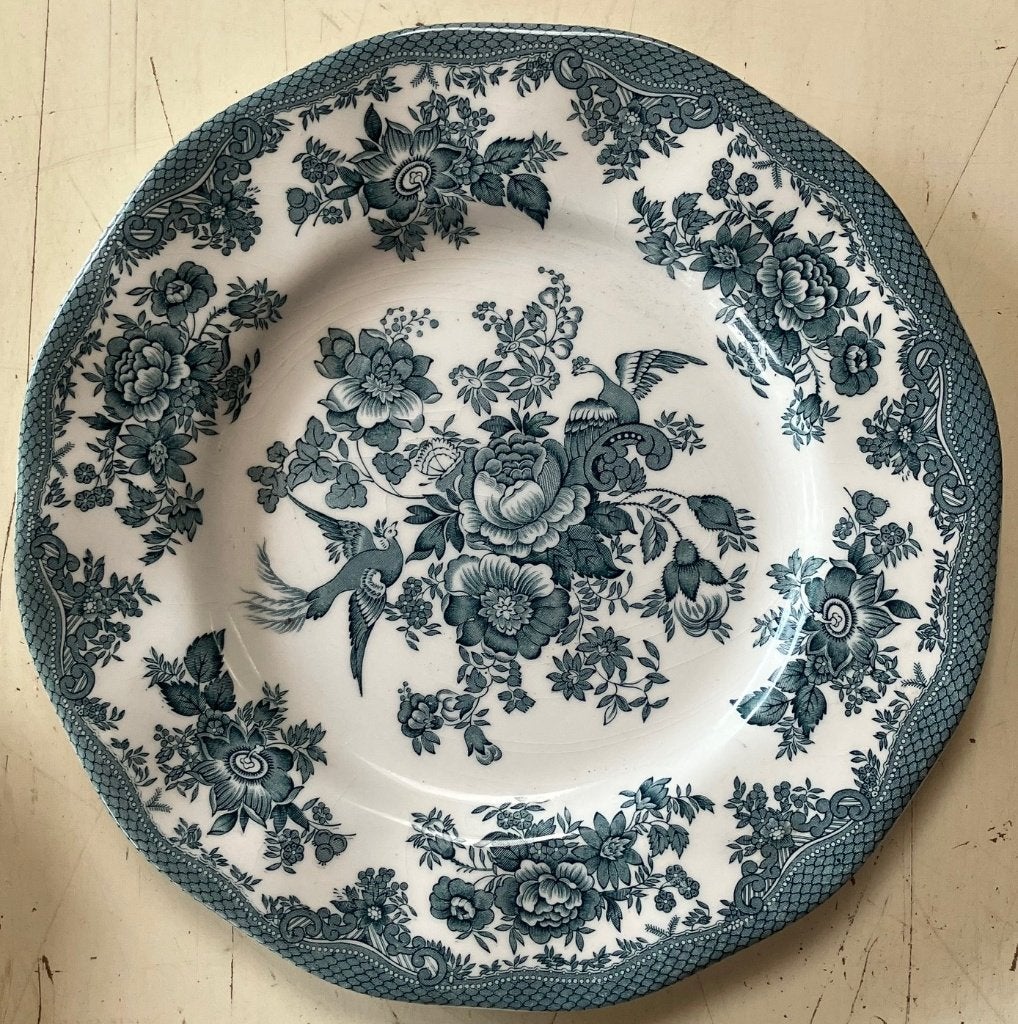 Wandbord. Asiatic. Pheasants. E. Wedgwood Tunstall 26 cm ., Antiek en Kunst, Ophalen of Verzenden