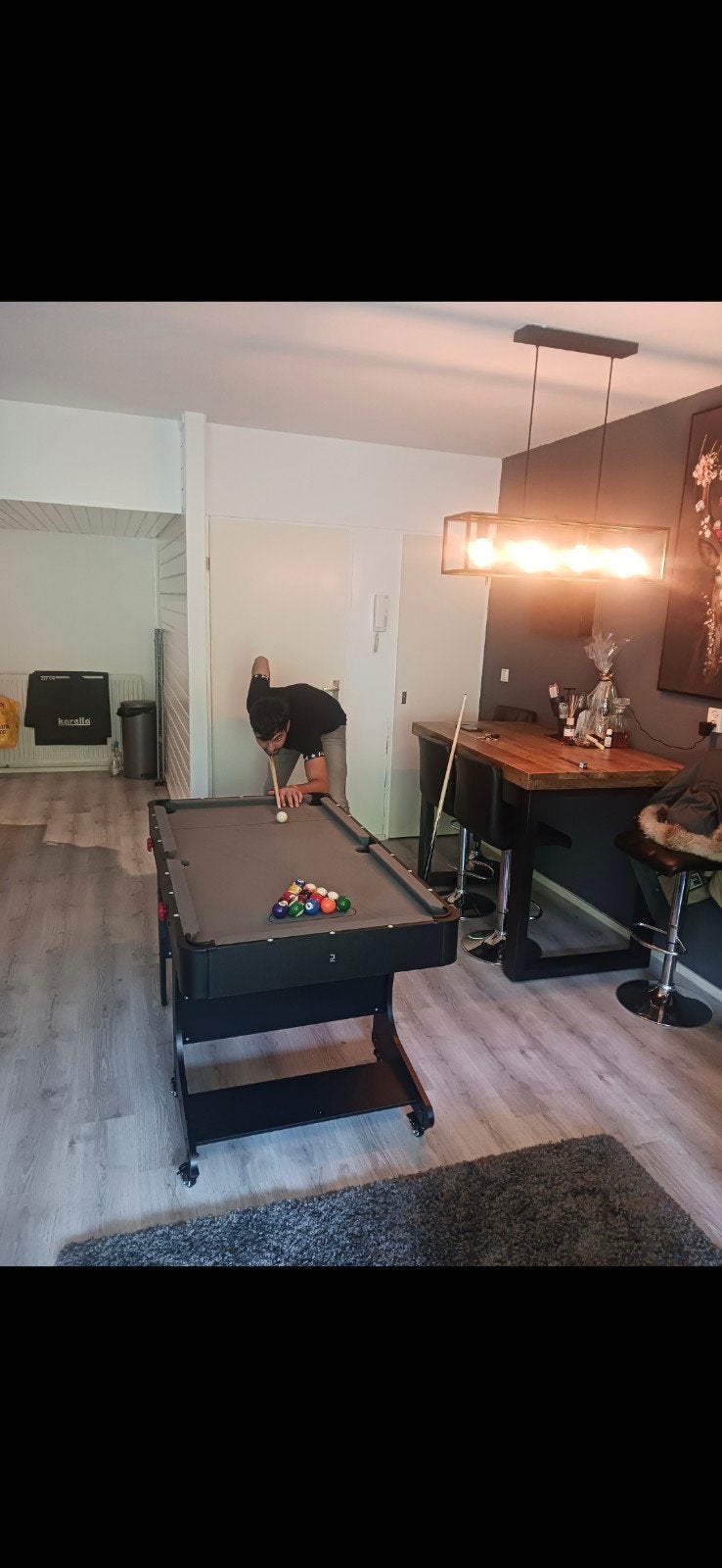 Opklapbare Pooltafel - Compact en Compleet, Ophalen of Verzenden, Gebruikt, Pooltafel