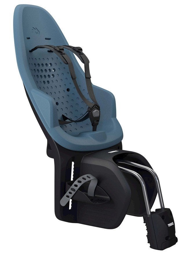 Thule achterzitje Yepp 2 Maxi frame bev. aegean blue, 15 t/m 25 kg, Voetsteuntjes, Nieuw, Ophalen of Verzenden