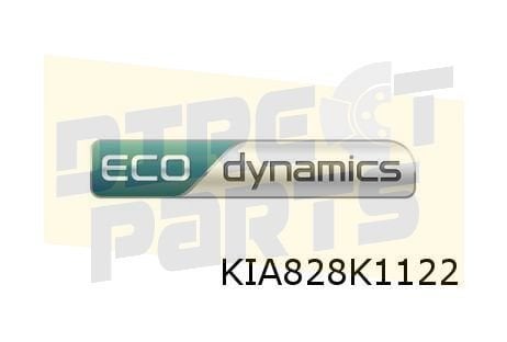 Kia Picanto achterklep embleem tekst ''ECO/dynamics'' Origin