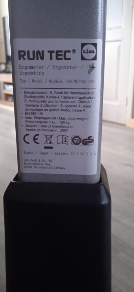 Gezocht handleiding Run Tec hometrainer van Lidl, Ophalen of Verzenden, Hometrainer
