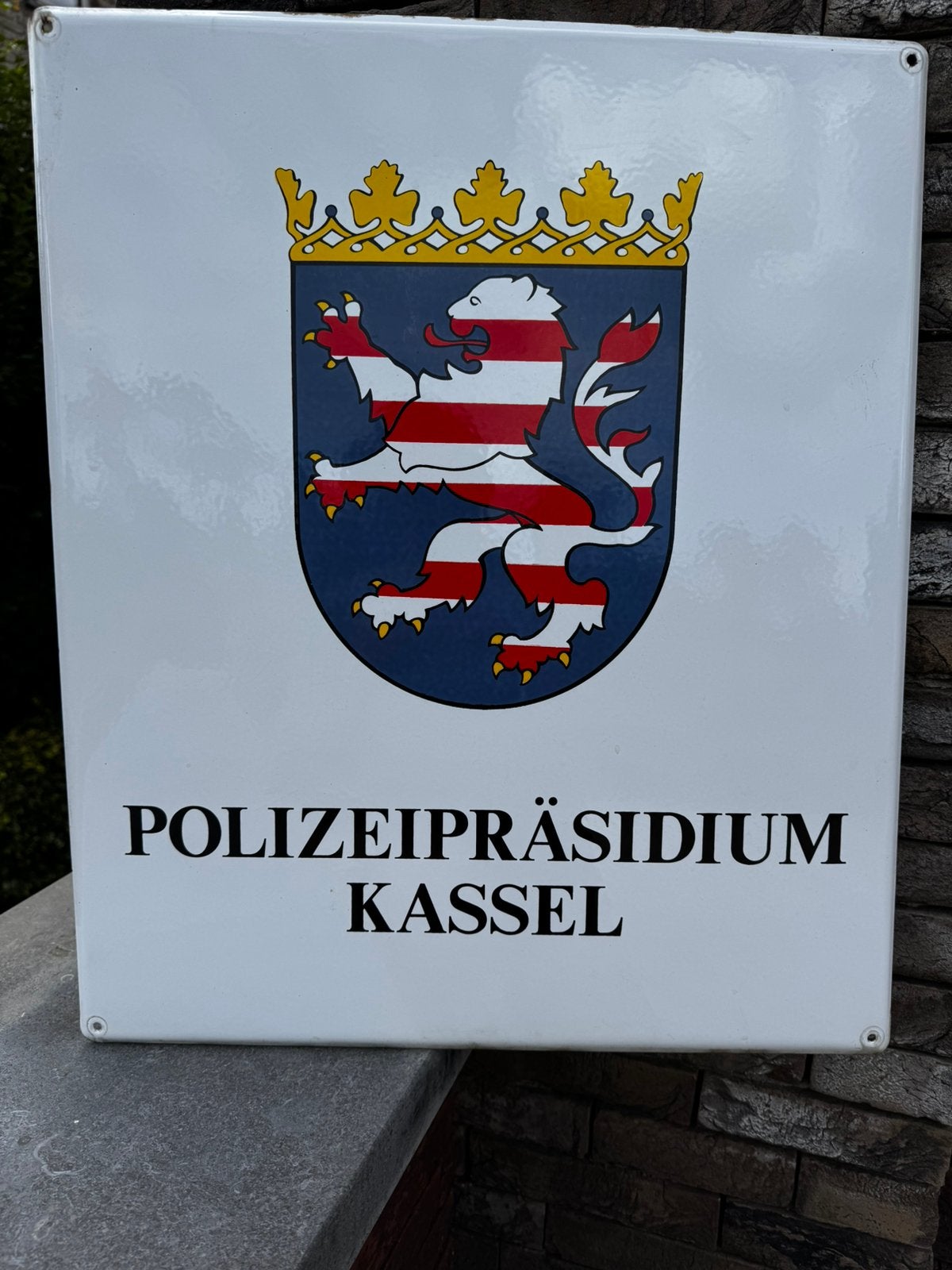 Mooi emaille bord, Verzenden, Zo goed als nieuw, Reclamebord