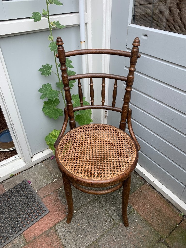 Thonet stoeltje, Ophalen, Gebruikt, Bruin, Klassiek