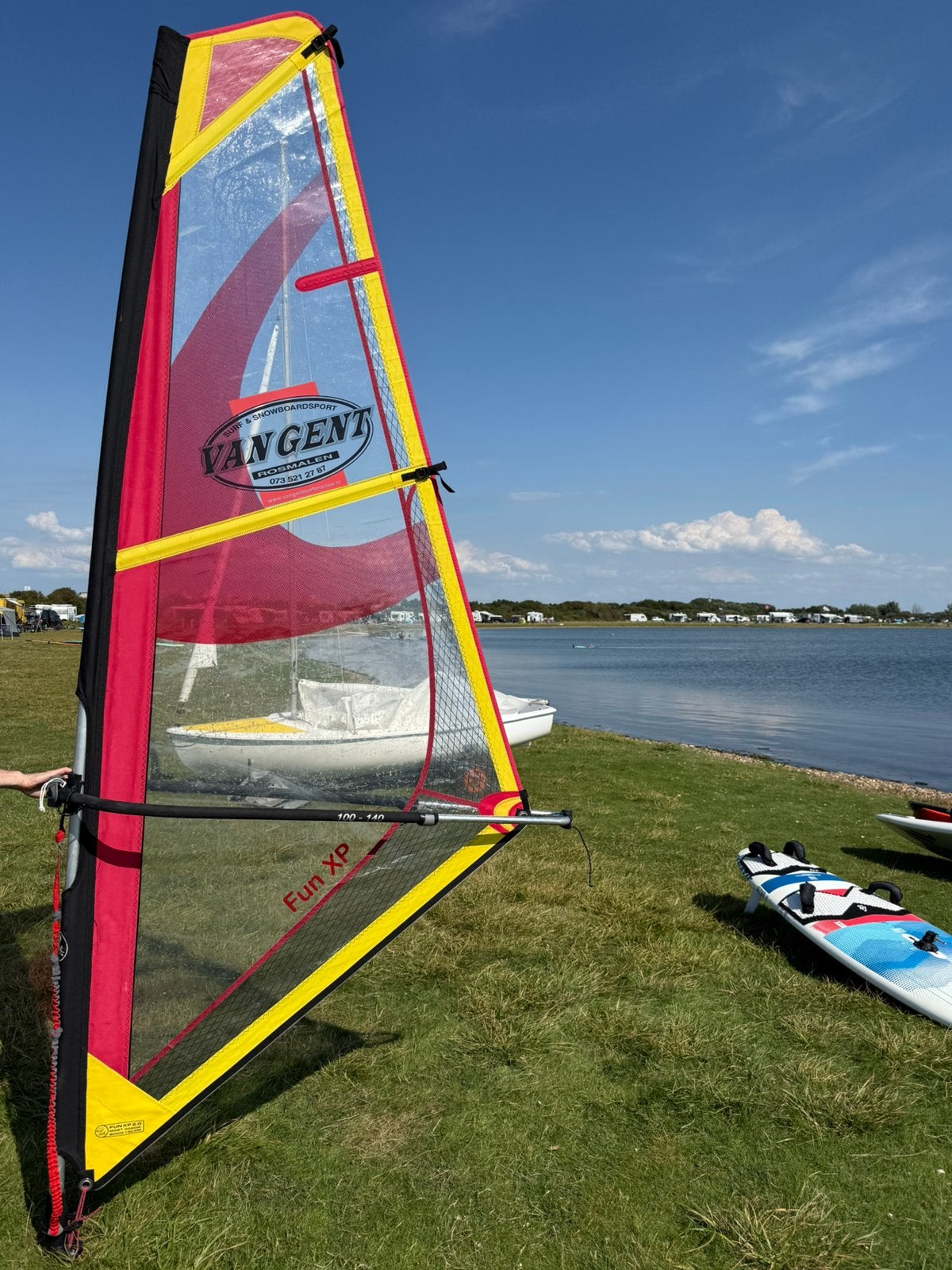 Kinder surfzeil, Watersport en Boten, Windsurfen, Ophalen, Gebruikt, Met draagtas, Minder dan 3.5 m²
