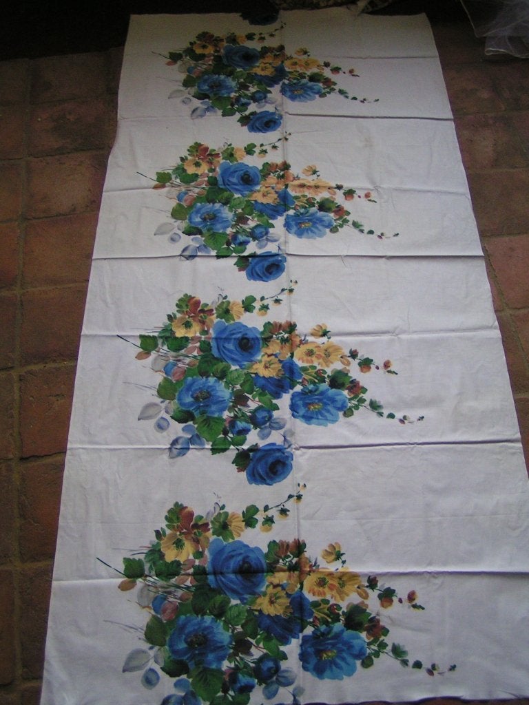 coupon jaren 50 stof nr CC 372, Verzenden, Nieuw, 30 tot 120 cm, Katoen