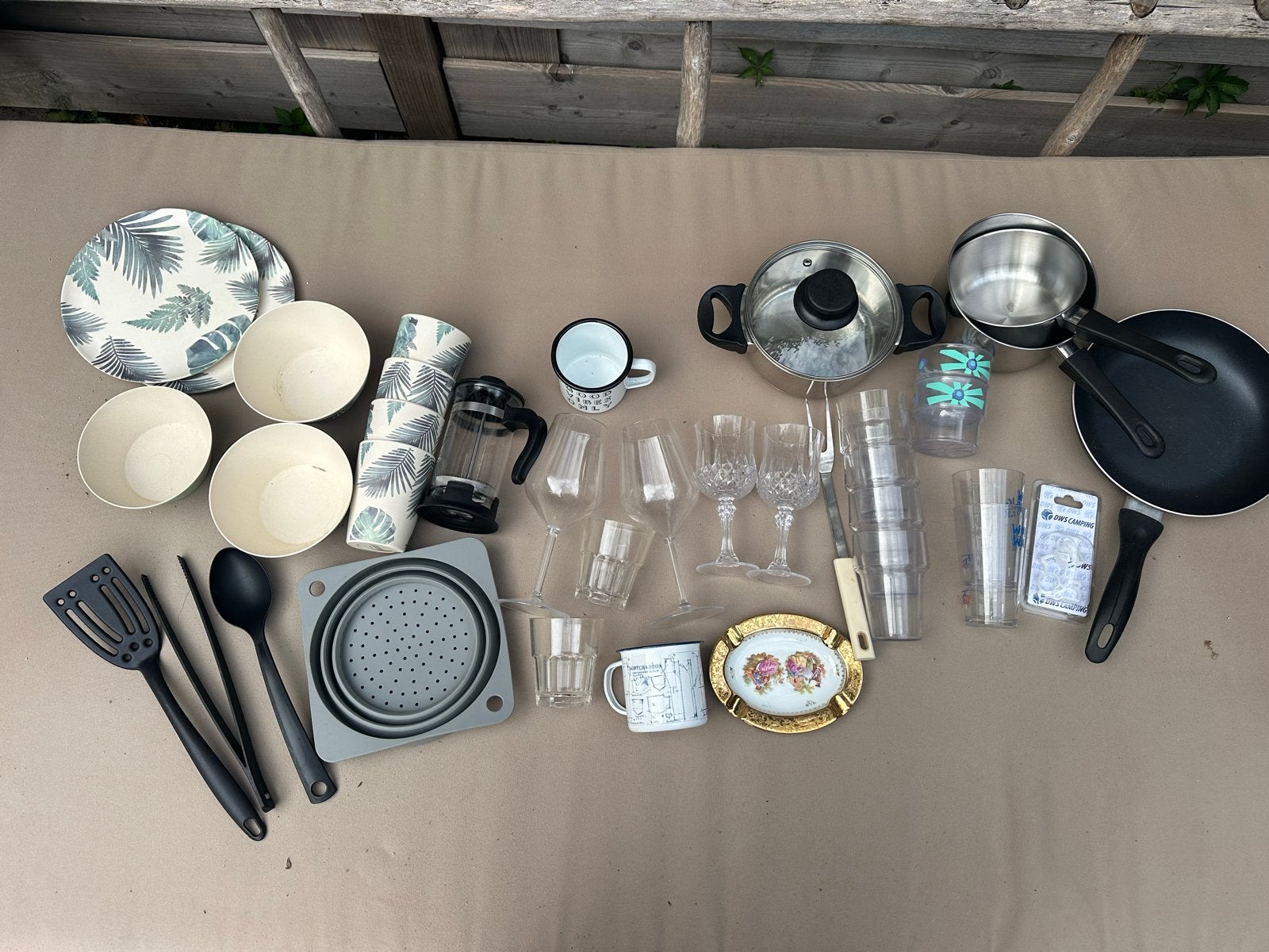 Complete camping keuken uitzet inclusief box, Verzenden, Zo goed als nieuw
