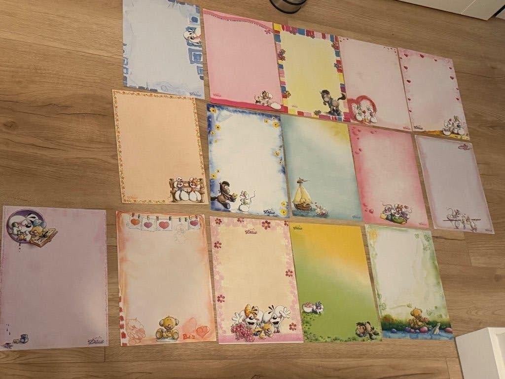 Diddl A4 briefpapier zonder enveloppe €0,75 per stuk ., Verzamelen, Diddl, Ophalen of Verzenden, Zo goed als nieuw, Papier, Kaart of Schrift