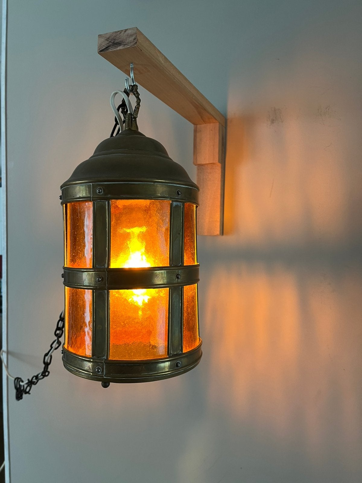 Koperen Nautische  scheepslamp. Koperen lamp, Antiek en Kunst, Antiek | Lampen, Ophalen of Verzenden