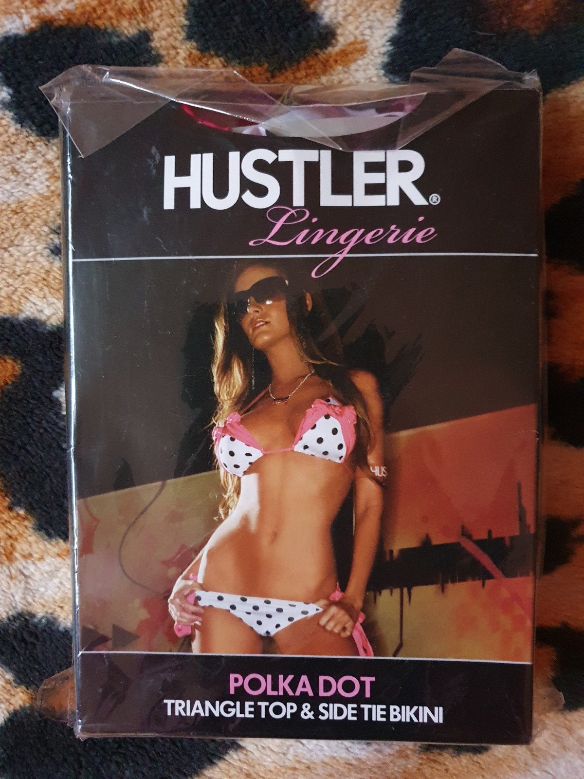 Bikini Polkadots Zwart Wit met Roze Strikken - One Size, Meerkleurig, Nieuw, Ophalen of Verzenden, Hustler
