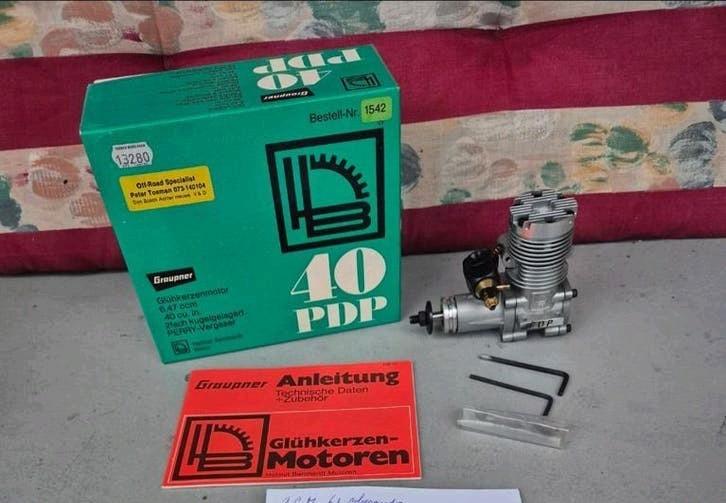 Graupner 40 PDP brandstof motor voor rc, Ophalen of Verzenden, Nieuw