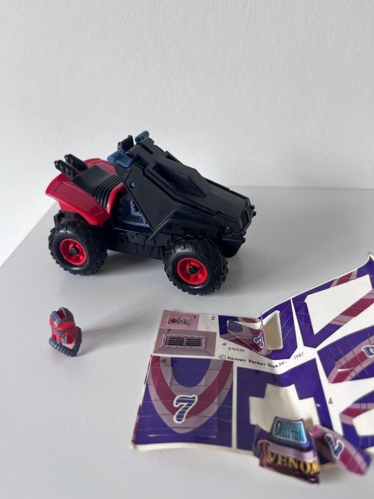 Vintage M.A.S.K. Iguana met poster, stickervel, Kenner, MASK, Ophalen of Verzenden, Gebruikt