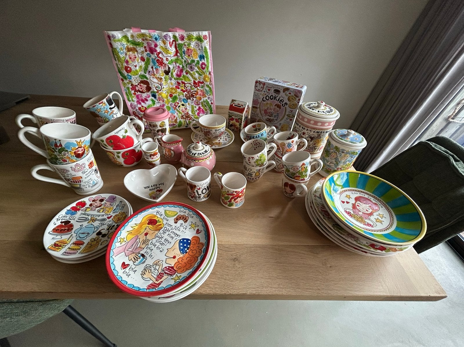 Grote collectie Blond Amsterdam servies!, Ophalen, Gebruikt, Bord(en), Overige stijlen