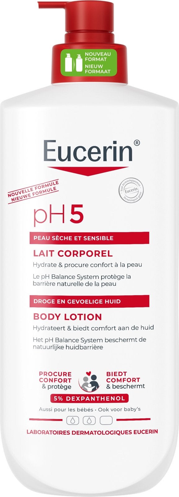 Eucerin pH5 Bodylotion 750ml, Verzenden, Nieuw, Bodylotion, Crème of Olie