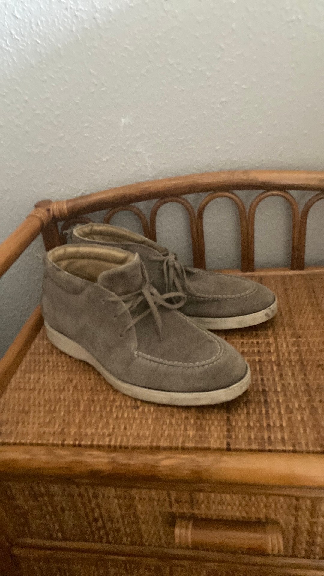Zandkleur/ beige herenschoen suède/leer mt 40 40, Loafers, Bruin, Ophalen of Verzenden, Zo goed als nieuw