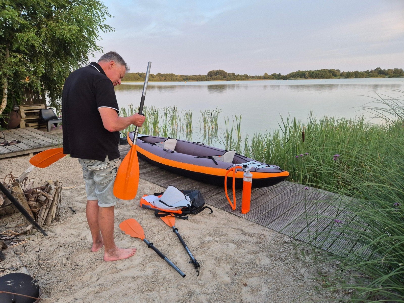 Itiwit, opblaasbare kano kayak, Ophalen, Zo goed als nieuw, Drie personen of meer, Kajak