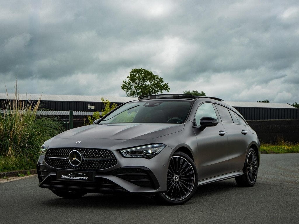 Mercedes CLA-klasse Shooting Brake 250 e AMG|Panoramadak|Bur, Auto's, Mercedes-Benz, Bedrijf, Te koop, CLA, 360° camera, Achteruitrijcamera