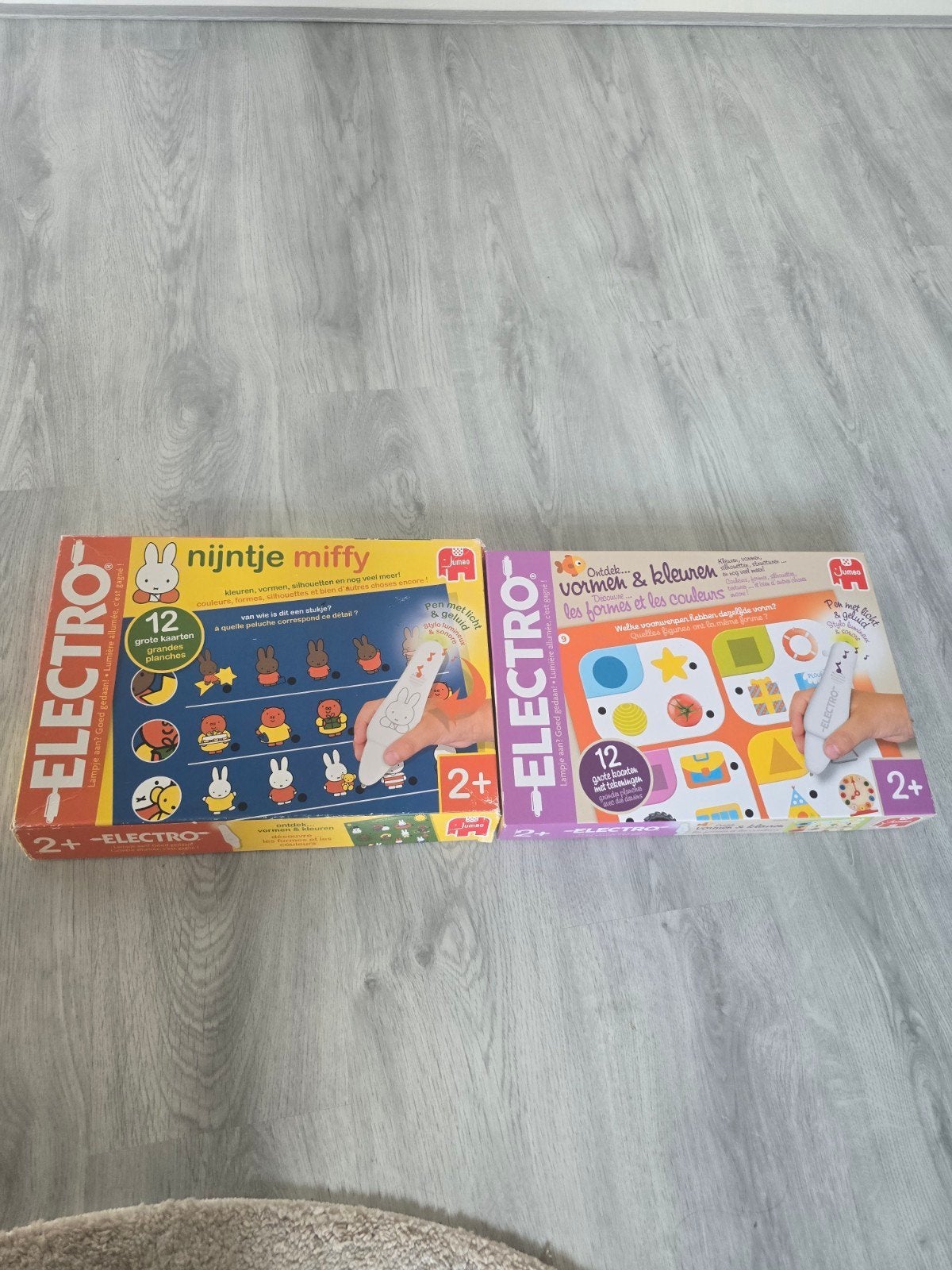 2 Electro spellen: Nijntje en Vormen & Kleuren, Ophalen, Gebruikt, Puzzelen, Met licht