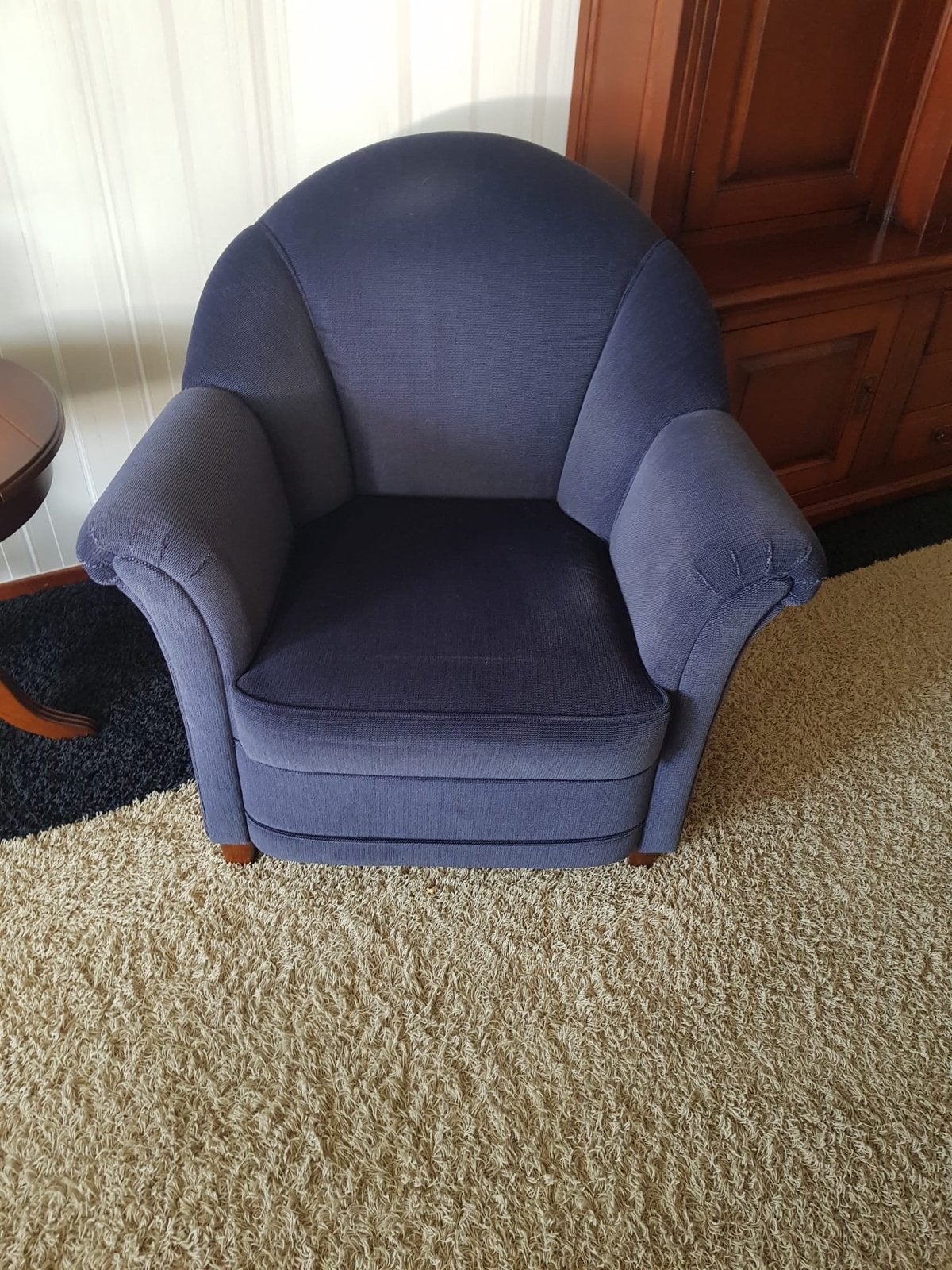 Complete 3-delige zithoek: 2 banken en 1 fauteuil, Huis en Inrichting, Banken | Bankstellen, Gebruikt, 150 tot 200 cm, Tweepersoons