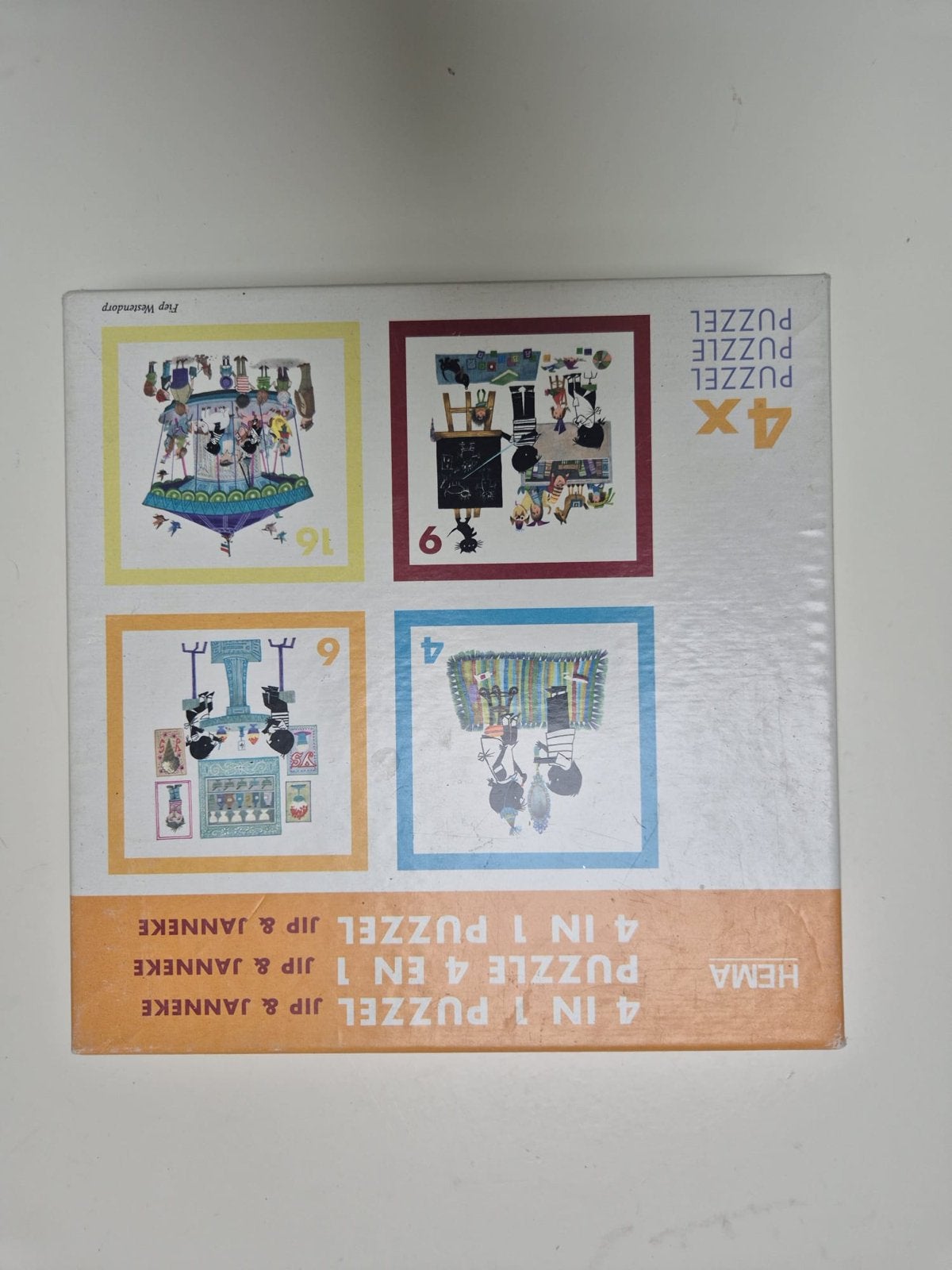Hema Jip & Janneke 4-in-1 Puzzelset, Ophalen of Verzenden, 10 tot 50 stukjes, Nieuw, 2 tot 4 jaar