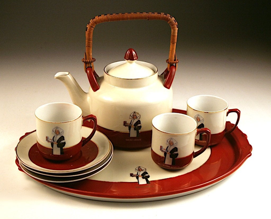 Droste servies met schaal, Antiek en Kunst, Ophalen of Verzenden