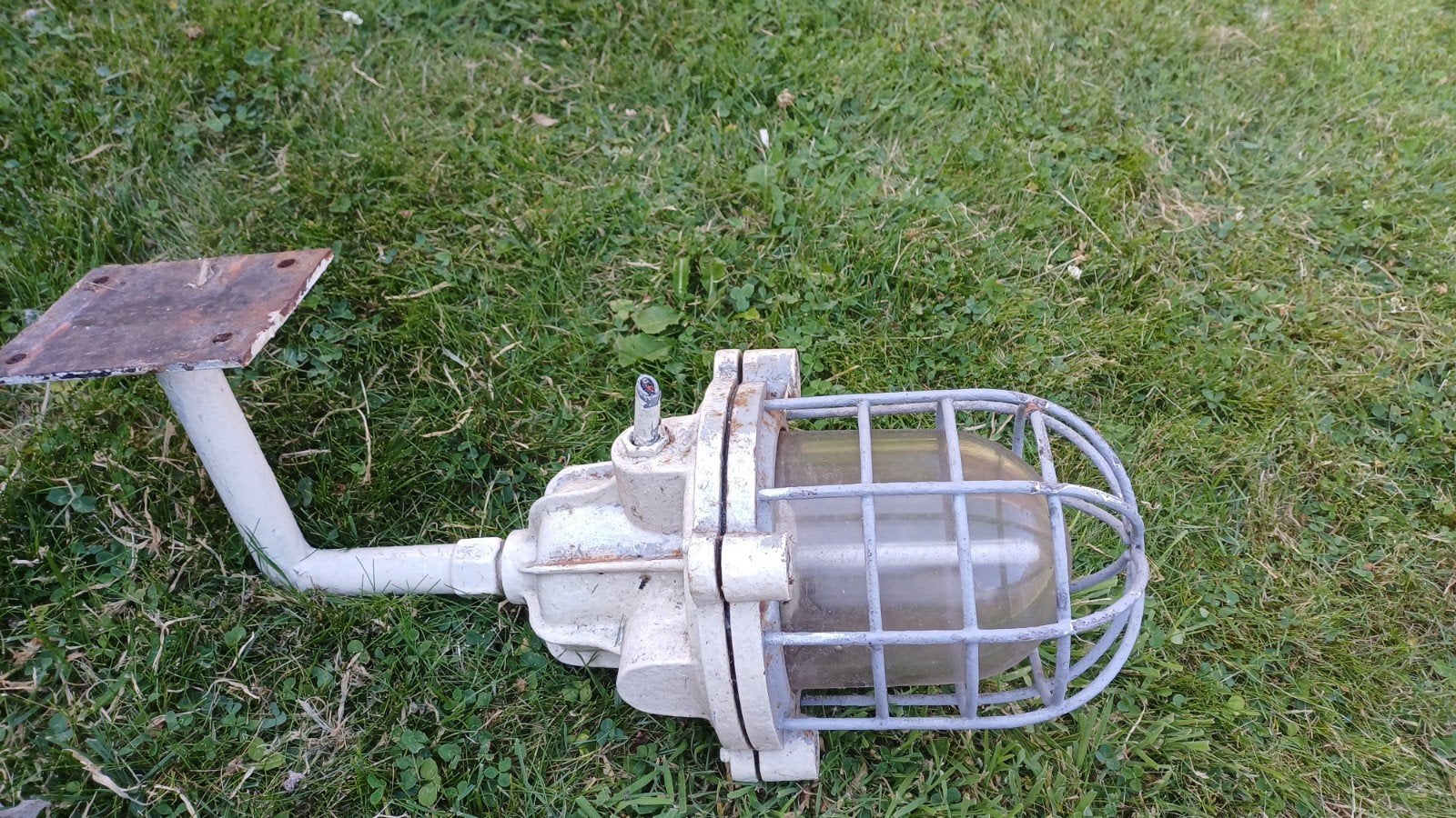Mooie ouderwetse scheepslamp, Ophalen, Netvoeding, Minder dan 50 watt, Wandlamp