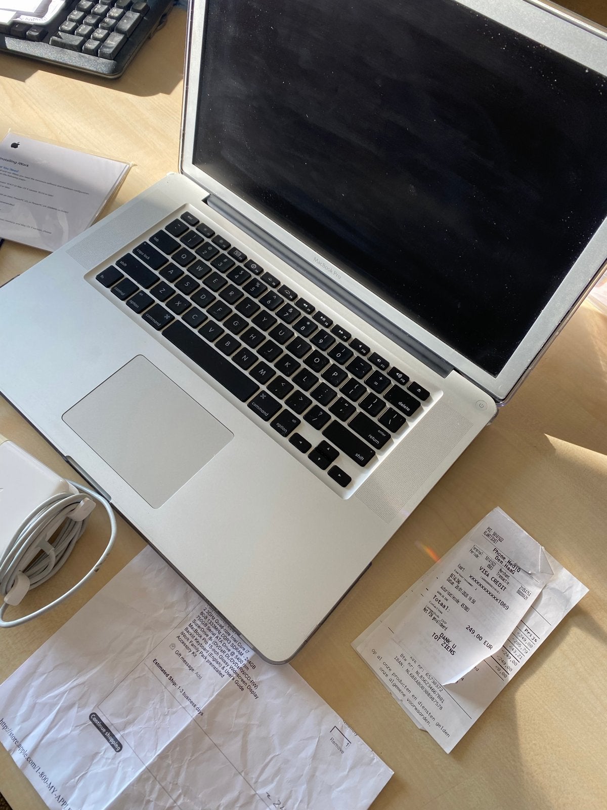 MacBook Pro 15 inch IntelCote i7 2010 zgan staat geen update, MacBook Pro, Gebruikt, 2 tot 3 Ghz, Ophalen of Verzenden