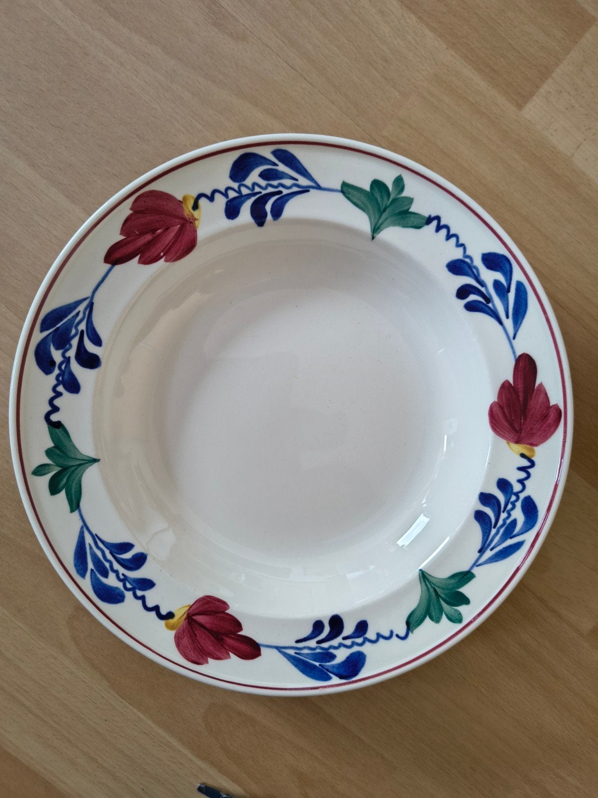 6 diepe borden 24 cm Regout Maastricht - Gaaf, Ophalen