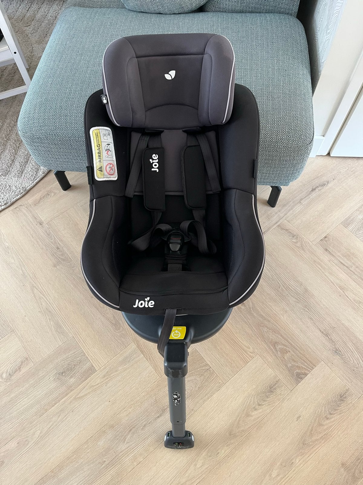 Joie 360 autostoel met verkleiner, 3-puntsgordel en Isofix, Kinderen en Baby's, Autostoeltjes, 0 t/m 18 kg, Verstelbare rugleuning