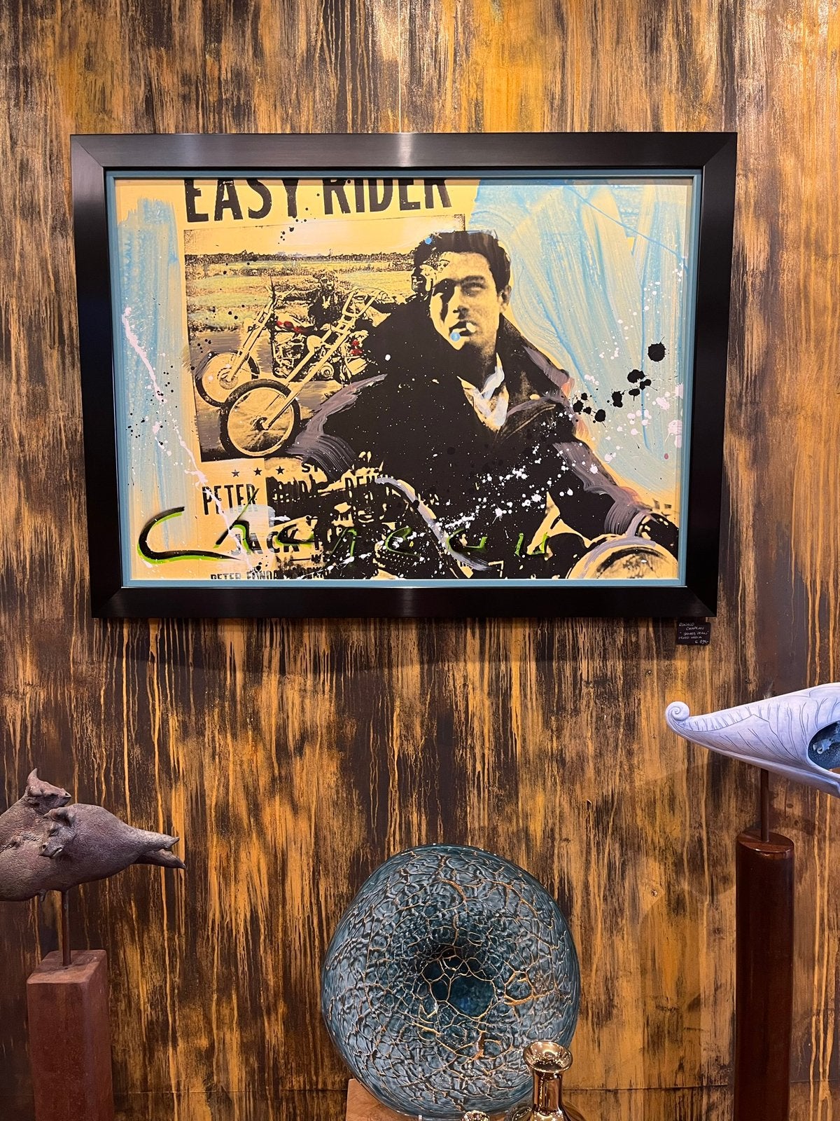 Mooi nieuw schilderij Ronald Chapeau James Dean, Film, Papier/karton, Handgeschilderd, Ophalen of Verzenden