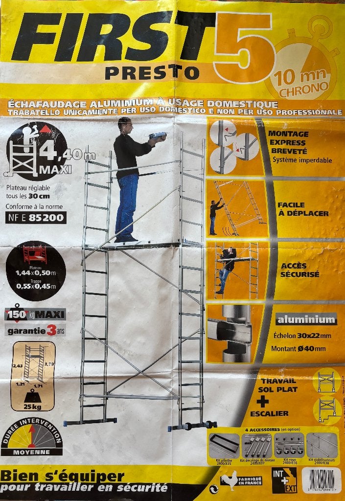 stijger, Ophalen, Gebruikt, Gevelsteiger, 2 tot 5 meter
