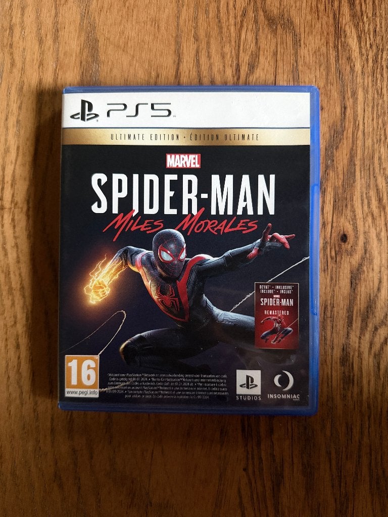 Marvel's Spider-Man: Miles Morales Ultimate Edition PS5, Spelcomputers en Games, Avontuur en Actie, 1 speler, Ophalen of Verzenden