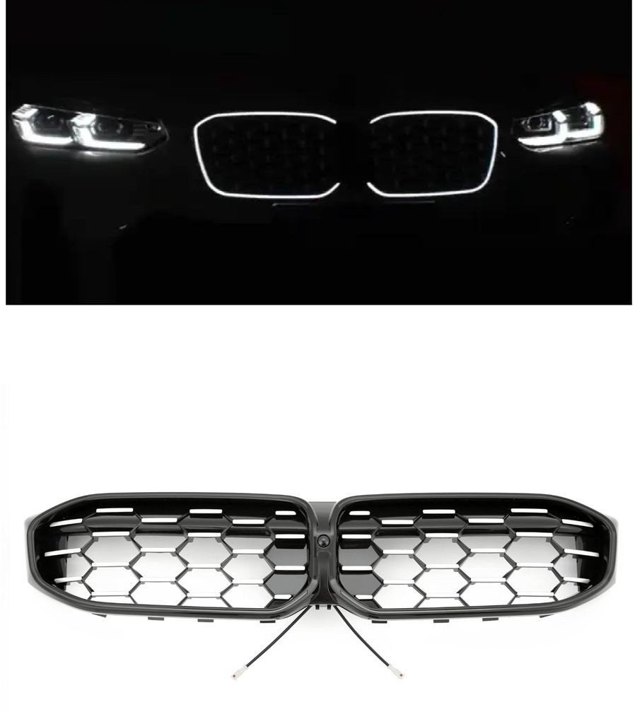 LED Grille BMW 3 Serie G20 G21 LCI Zwart Chrome Diamond
