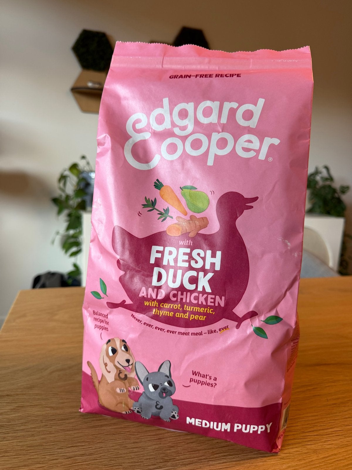 Edgard & Cooper puppyvoer eend 2.5kg ongeopend, Dieren en Toebehoren, Ophalen, Hond