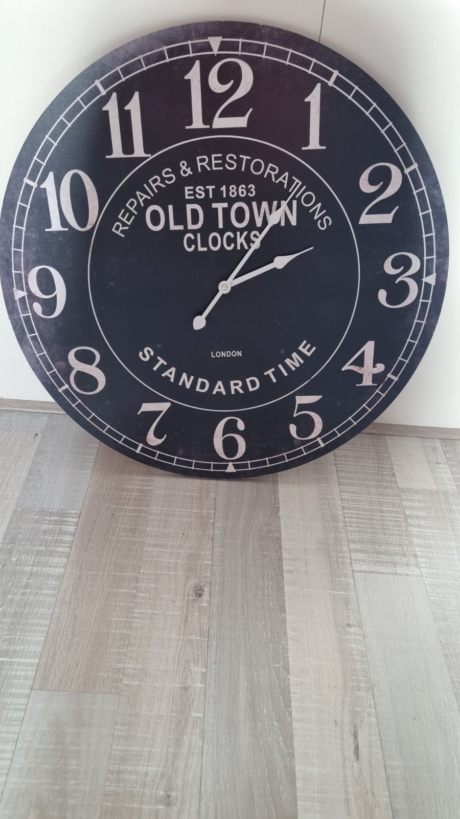 Grote Wandklok 'Old Town Clocks London' - Vintage Stijl, Ophalen