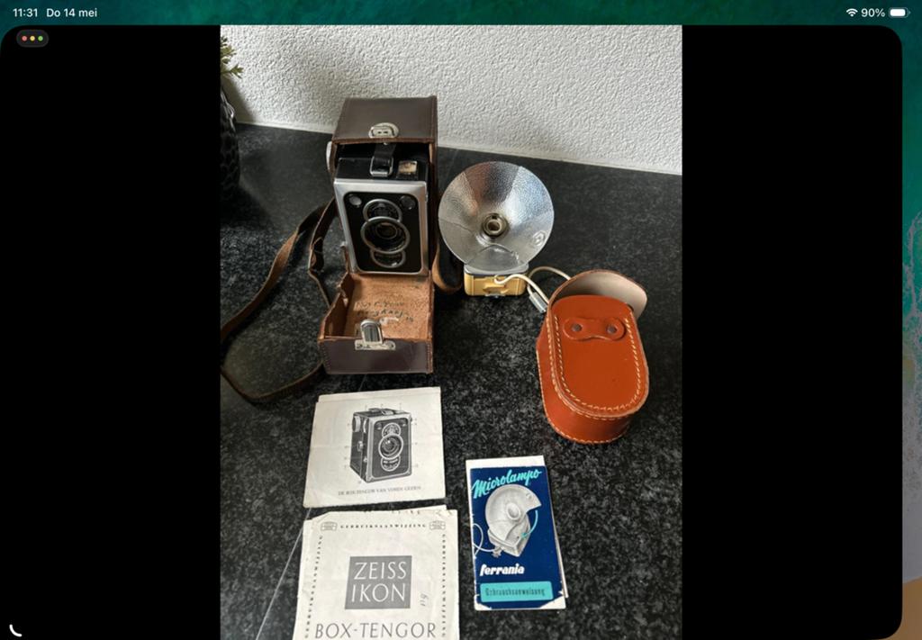 Vintage Zeiss Ikon Box uitgebreid met toebehoren (1), Ophalen of Verzenden, Gebruikt, Compact, Overige Merken