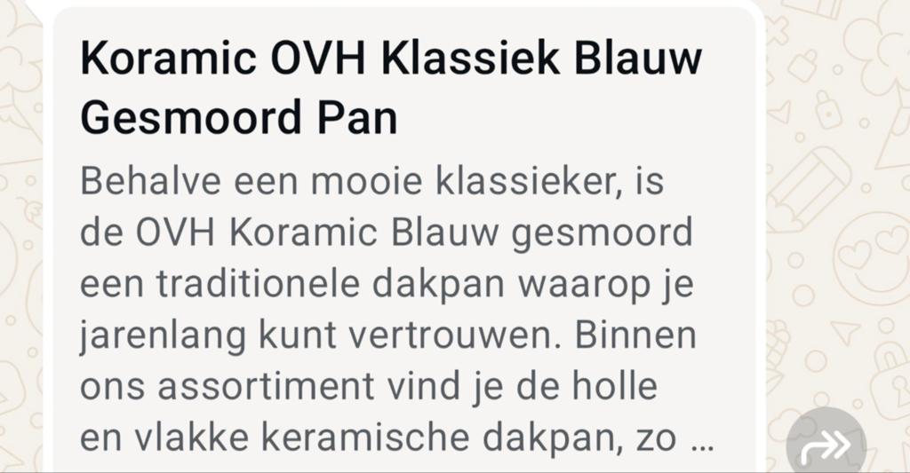 Dakpannen keramic over klassiek blauw, Ophalen of Verzenden