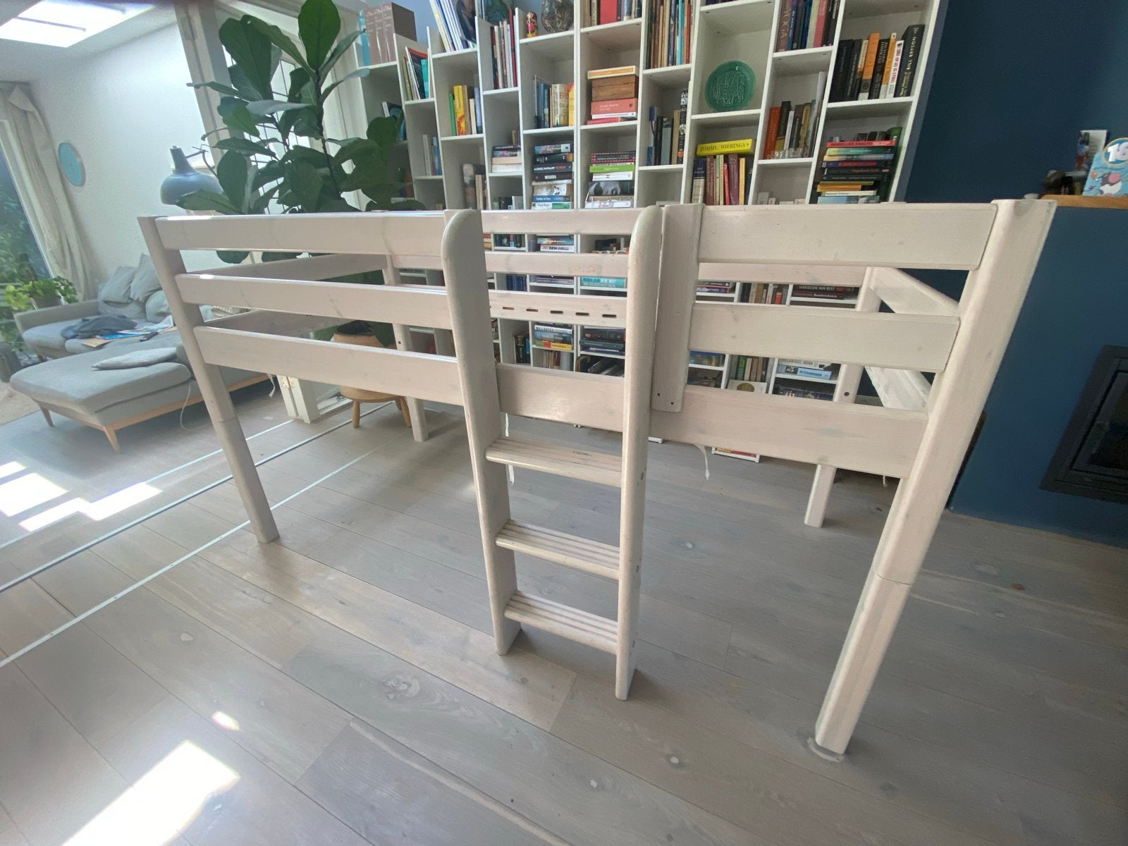 Flexa hoogslaper, Ophalen, Gebruikt, Eenpersoons, Minder dan 160 cm