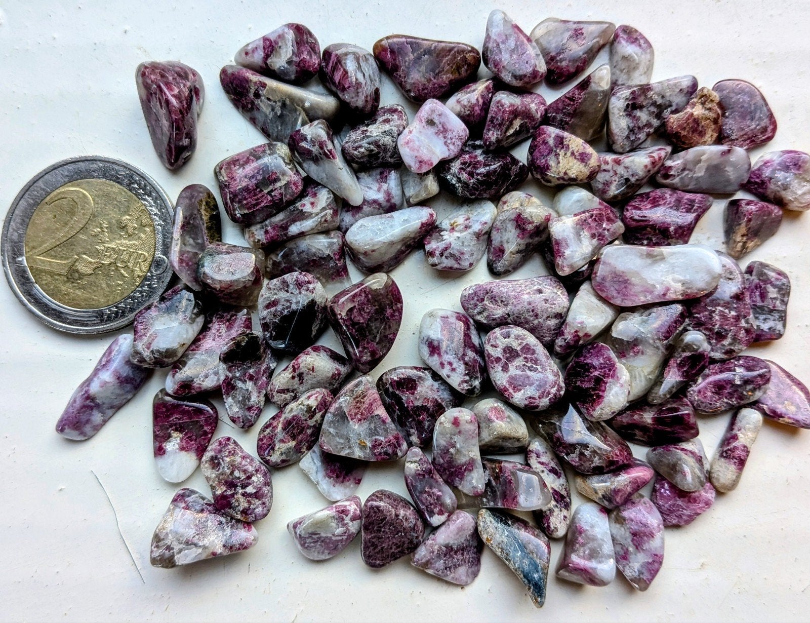 rubelliet toermalijn getrommeld, Sieraden, Tassen en Uiterlijk, Ophalen of Verzenden, Nieuw