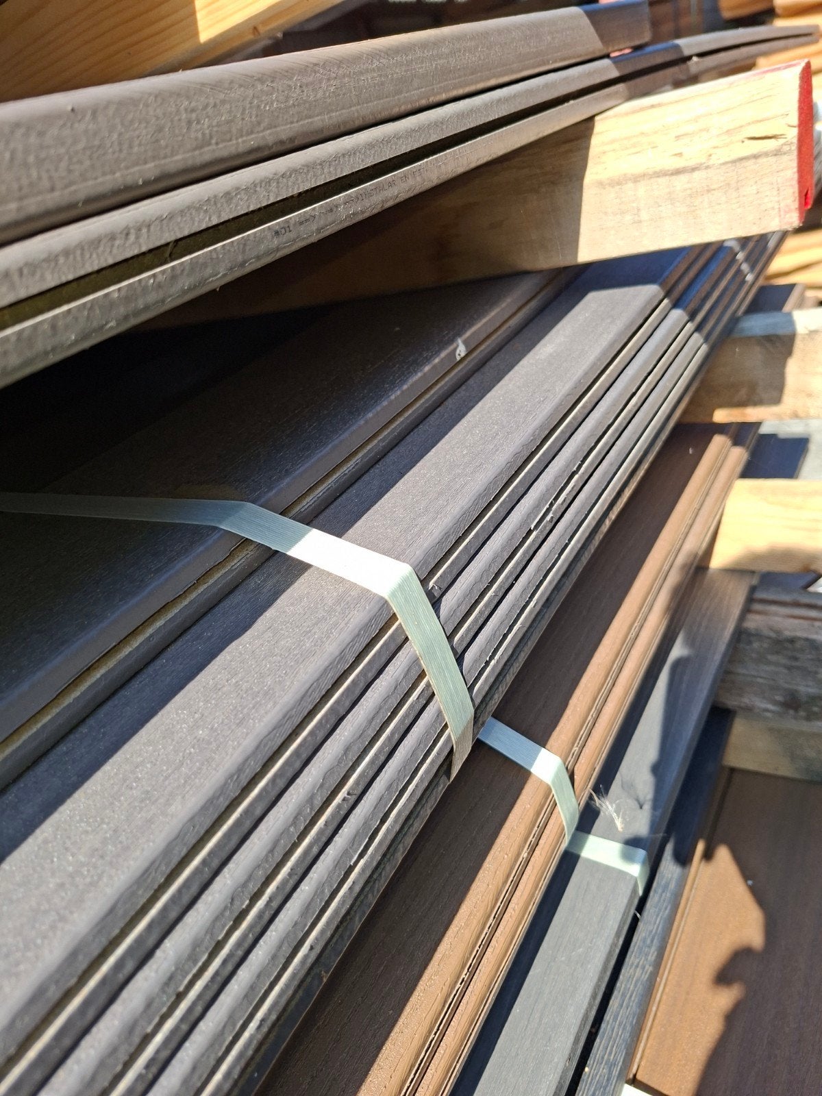 Pakket 12 Fiberon Graphite Planken 13.8cm x 3.66m (27 st), Tuin en Terras, Palen, Balken en Planken, Ophalen of Verzenden, Nieuw