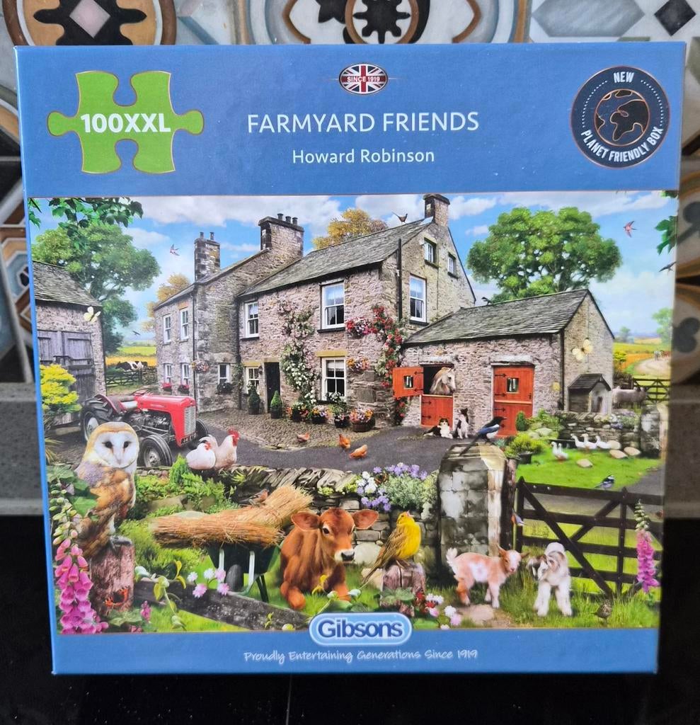 Gibsons puzzel 100 XXL stukjes zgan, Ophalen of Verzenden, Minder dan 500 stukjes, Zo goed als nieuw, Legpuzzel
